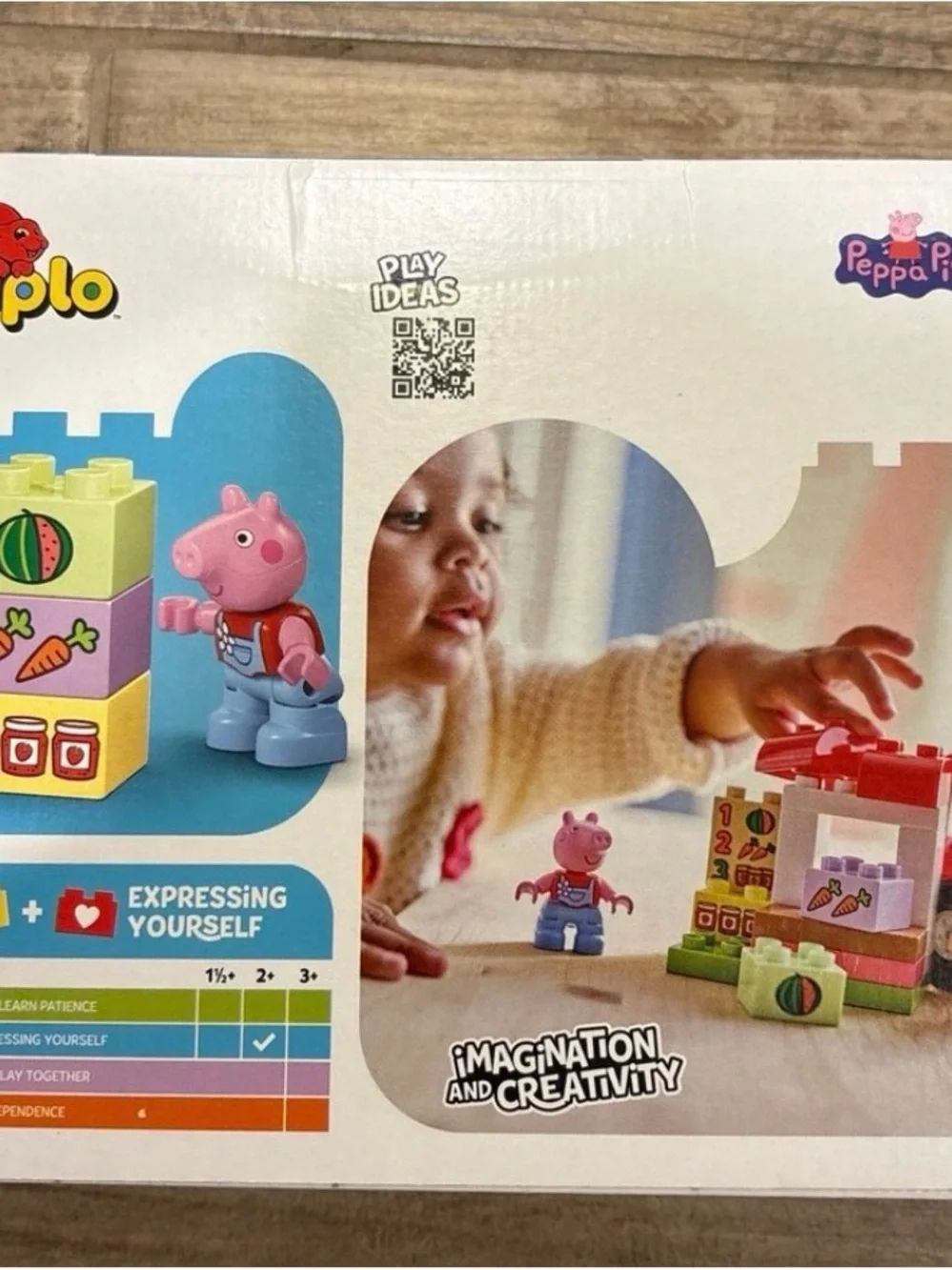LEGO DUPLO Red Tractor Playset with Pink and Yellow Figures - Picture 2 of 4